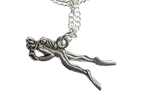 Collier combinaison plongée Miniblings chaîne argenté anti ternissement - 2