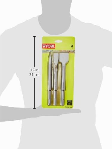 Kit 3 burins SDS+ RYOBI haute performance pour décoller le carrelage et piquage