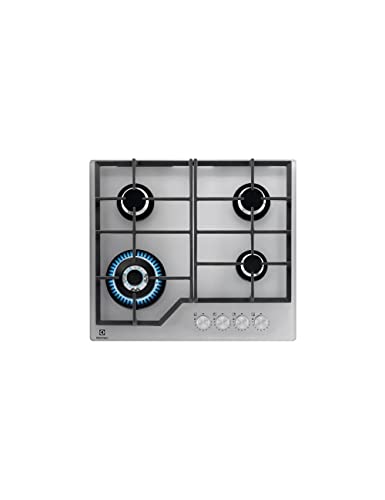 ELECTROLUX Table de cuisson gaz 4 foyers verre trempé KGG64362S - vue 5