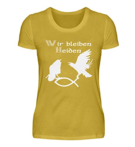 T-Shirt Jaune pour Femme Hugin & Munin XXXL - Fini les Tissus Rêches avec ce Haut Confortable