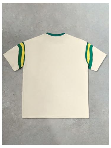 SOLY HUX Men's Letter Graphic Tees Short Sleeve Oversized T Shirt Streetwear Summer Tops2