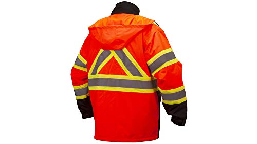 Pyramex Rcp3220X3 Rcp32 Series Parkas Canadian Parka In Orange - 3X Large #TOP1