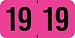 Doctor Stuff - 2019 Year Fl. Pink Labels | Medical Arts Press Compatible Series | Very Durable and Long-Lasting | 1 Roll - 500 Lables/Roll | Size (3/4" x 1-1/2")
