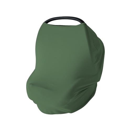 PurComfy Baby Car Seat Cover, Supersoft Bamboo Viscose Carseat Cover for Infant Boys & Girls, Breathable Multi-Use Breastfeeding Covers, Canopy for Ca