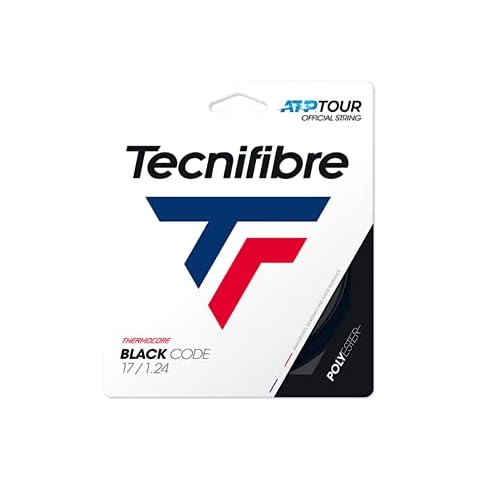 Tecnifibre Tennis Rope Blackcode 1.24 Adult Unisex, Black, One Size Cover