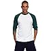 Soffe Classic Baseball Jersey, White/Gun Metal, Small
