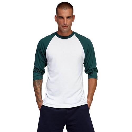 Camiseta clásica de béisbol para hombre Soffe, manga 3/4 miniatura 4