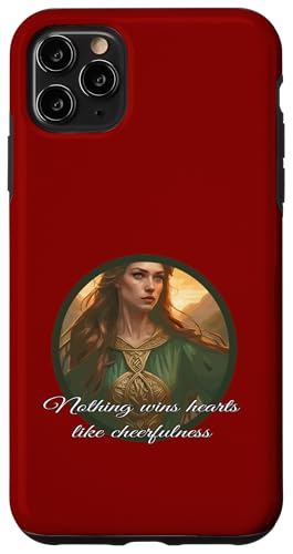 Dwynwen Nothing Wins Hearts Like Cheerfulness ���p �X�}�z�P�[�X iPhone 11 Pro Max �p