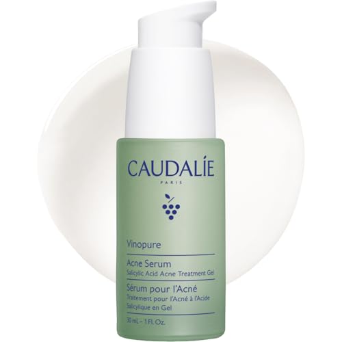 Caudalie Vinopure Acne Treatment, Salicylic Acid Serum to Treat and Prevent Blemishes - 30 mL