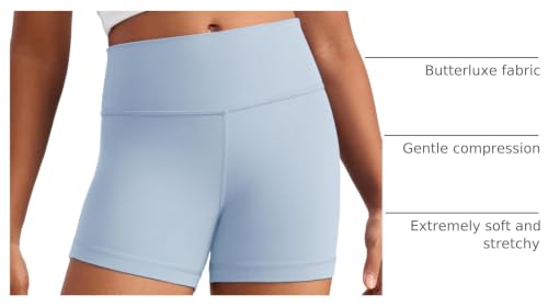 Image of CRZ YOGA Girls Butterluxe Biker Shorts | Extremely Soft, Gentle Compression, Dance, Athletic, High Waisted, for Teen