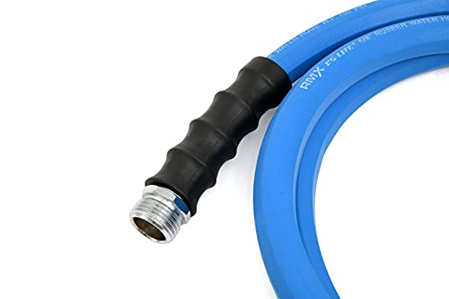 Ag-Lite Bsal5806 5/8" X 06' Hot/Cold Water Rubber Garden Hose, 100% Rubber, Ultra-Light, Super Strong, 500 Psi, 50F To 190F Degrees, High Strength Polyester Braided #TOP1