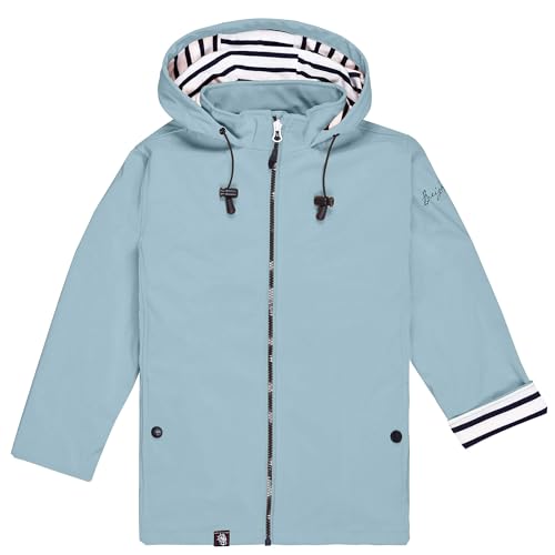 Breizh Ocean - Cera impermeable para niños LANNION, interior jersey rayado con cuello alto - Mixto, niño o niña - de 1 año a 14 años