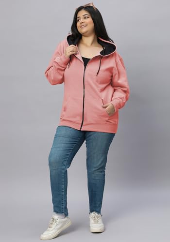 Image of Wear Your Opinion Women's Plus Size Fleece Zipper Hoodie Jacket