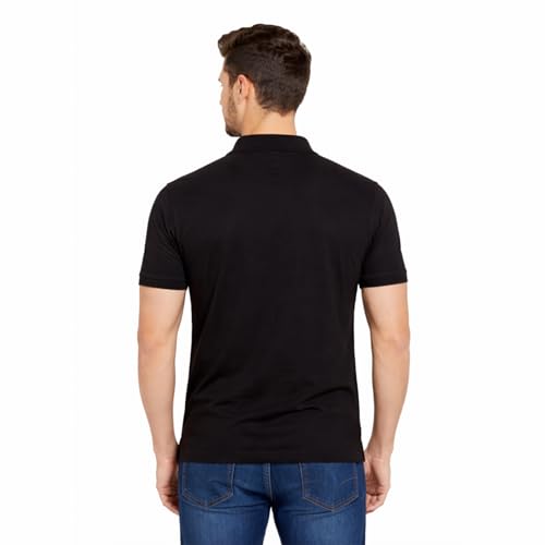 Image of Cotton Polo T-Shirt for Men | Solid Color Regular Fit Collar Neck T-Shirt