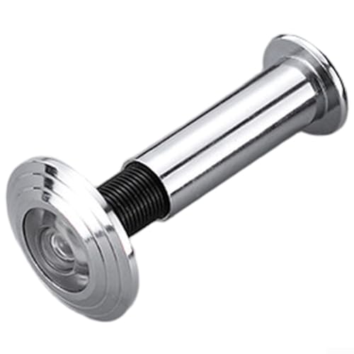 babominimer Spioncino per porta tagliafuoco in lega di zinco, spioncino grandangolare da 14/26 mm con copertura anti-peep, lunghezza regolabile per porte spesse 35-55 mm, (A)