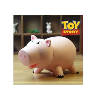 Creamily® Hamm Toy Story Piggy Bank Plastic Saving Piggy Bank for Kid's & Adult's Birthday Gift with Cute Package, Pink
