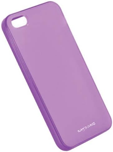 KAYSCASE Slim Soft Gel Cover Case for Apple new iPhone 5 / iPhone 5S,Retail Packaging with Screen Protector (Purple)