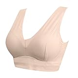 MeirY Frauen Full Cup Dünne Unterwäsche Plus Size Wireless Sport-BH Spitzen-BH Brustabdeckung Cup Große Weste BHS Set Damen