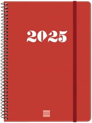 Agenda Spirale Finocam 2025 - 1 Pagina Al Giorno Con Festività Italiane, Blu - Foto 12