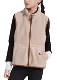 FEOYA Baby Winterweste Fleece Frühling Für Kinder Outwear Warme Einfach Kinder Weste Ohne Ärmel Warme Jungen Gilet Weich Solid Mädchen Fleeceweste Herbst Dick Leicht Lange Leichter Kaffee 11 12 Jahre