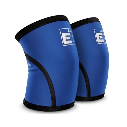 Element 26 Knee Sleeves for Weightlifting (Sold as a Pair) - 6mm Premium Neoprene for Compression, Mobility, and Warmth - Compression Sleeve for Functional Fitness, Squats, Deadlifts (X-Large, Blue)