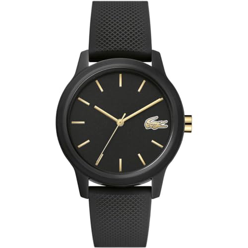 Lacoste Analogue Quartz Watch for Men or Women from The Lacoste.12.12. Collection, Featuring a Stylish Silicone Bracelet with Petit Piqué Texture