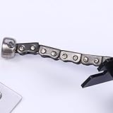 Cerradura de cadena de seguridad oculta de aleación de zinc, 150 x 50 x 30 mm, antirrobo para puertas de hogar, hotel, tienda, plata, oro, bronce, negro