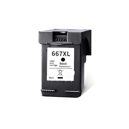 Cartouche 667XL haute capacité encre noire compatible Deskjet 2374 impressions nettes