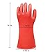 ShuangAn Electrical Insulated Lineman Rubber Gloves Electrician High Voltage Hand Shape Waterproof Safety Protective Work Gloves 12KV Insulating for Man Woman