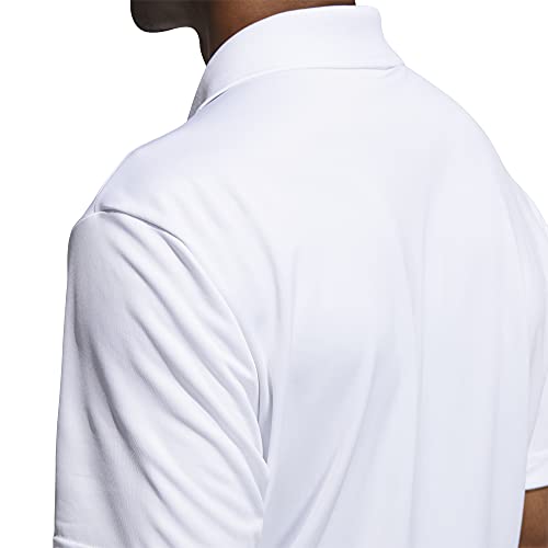 Adidas Golf Men's Performance Primegreen Polo Shirt, White, Large #TOP3