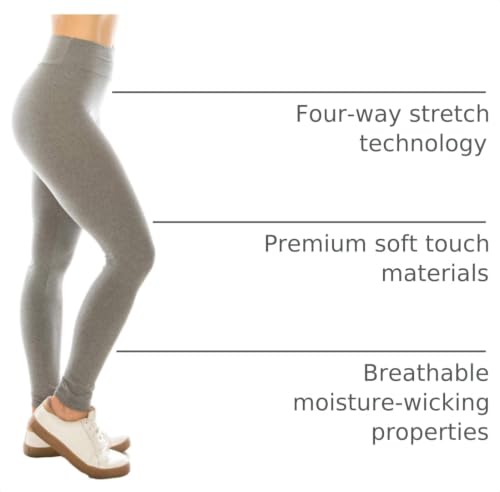 Image of Leggings Depot High Waisted Leggings for Women Buttery Smooth & Soft Women's Solid Yoga - Reg, Plus, 1X3X, 3X5X