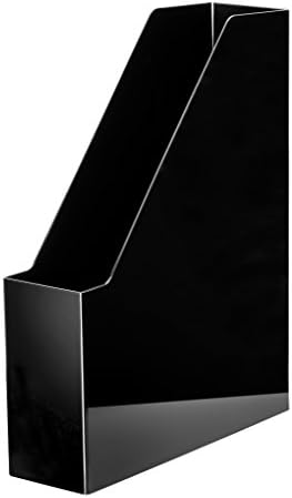 HAN i-Line 16501-12 segregator stojący w kolorze białym/elegancki, nowoczesny segregator stojący o dużej pojemności na zeszyty, czasopisma i teczki, do formatu A4/C4