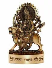 Durga Idol Statue Doorga Murti Heart of Mother 11cm Height Mixed Metal