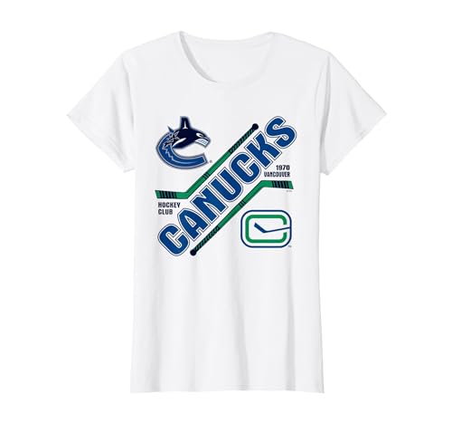 Vancouver Canucks Force White Officially Licensed T-Shirt, Women, White, Large