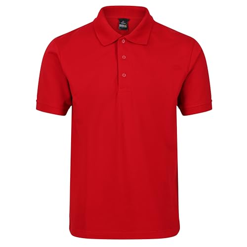 Regatta Classic 65/35 3 Button Placket Polo Shirt T-Shirts/Polos/Vests, Hombre, Classic Red, XL