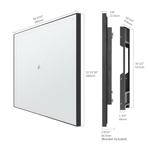 Image of 55 inch 4K UHD Smart Mirror TV for Bathroom - IP65 Waterproof, webOS, Built-in Alexa Voice Control, ATSC Tuner, Wi-Fi & Bluetooth - Model HYM55A (2026)