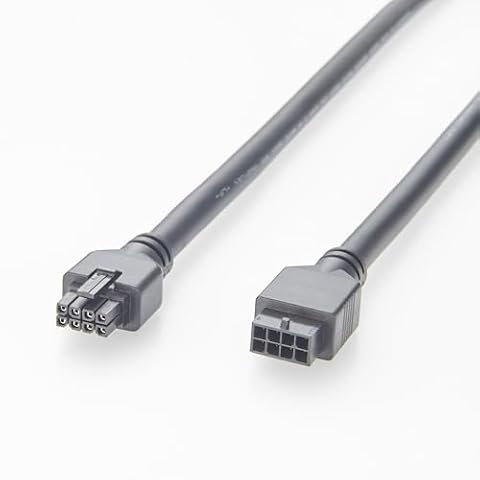 Micro-Fit 3.0 Extension Cable, męski do żeński 8-pinowy Overmolded 2.0M, 3.5A 300V ze złączami 43025-0800 i 43020-0801, UL2464 20AWG do zasilania i sygnału w systemach automatyzacji i sterowania