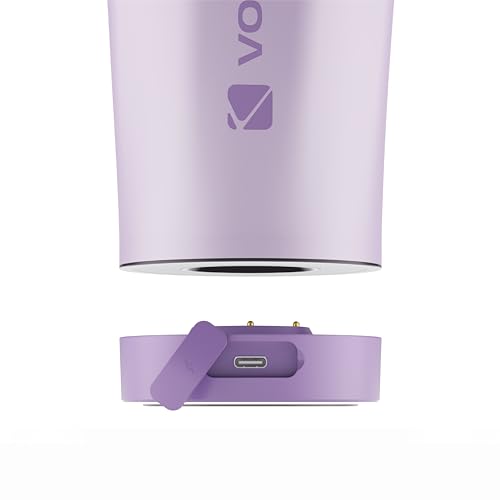 Image of VOLTRX ChillMix Shaker Bottle Insulated Stainless Steel - USB C Rechargeable Electric Protein Shake Mixer, Shaker Cups for Protein Shakes and Meal Replacement, Dream Purple, 16 oz