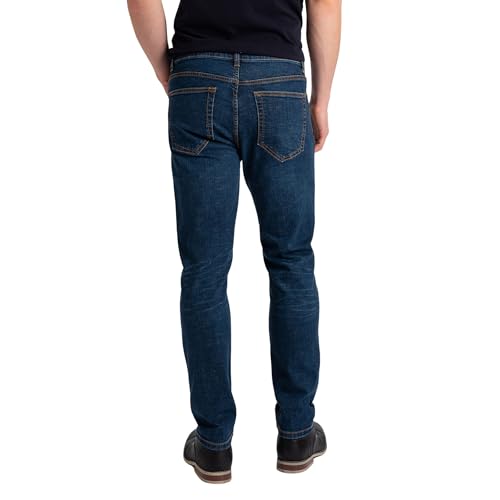Mens Jeans Stretch Denim Slim Fit Tapered Leg Soft Cotton3