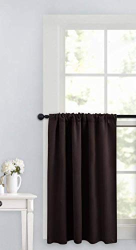 Comfy Home Washroom/Kitchen Window Rod Pocket Blackout Curtain Pack of 1 Piece (Width - 46" Inch X 24" Inch - Length) Brown (B082QRDSNV) Amazon Price History, Amazon Price Tracker