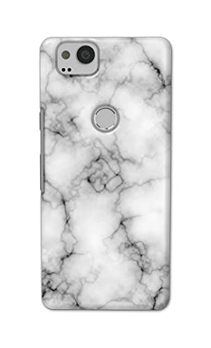 Image of Light White Marble Texture Natural Pattern Hard Back Case Cover for Google Pixel 2 Back Cover -(J5) VNS2230