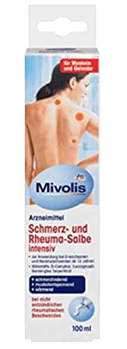 Mivolis Schmerz- und Rheuma-Salbe intensiv - Muskel entspannend - Wärmend - 100 ml