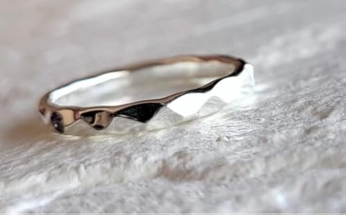 シルバーリング 槌目 2.8ミリ 選べるサイズ アクセサリー 指輪 りんぐ ジュエリー レディース メンズ ペア シンプル 一点もの ピンキー プレゼント ギフト 贈り物 10000円 FABBRICA OSAWA 神奈川 湘南 藤沢