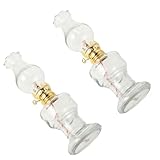 Petite lampe à pétrole vintage – facile à utiliser, il suffit de verser du ghee liquide ou du kérosène pour l'allumer, de mettre l'abat-jour et le tour est joué !