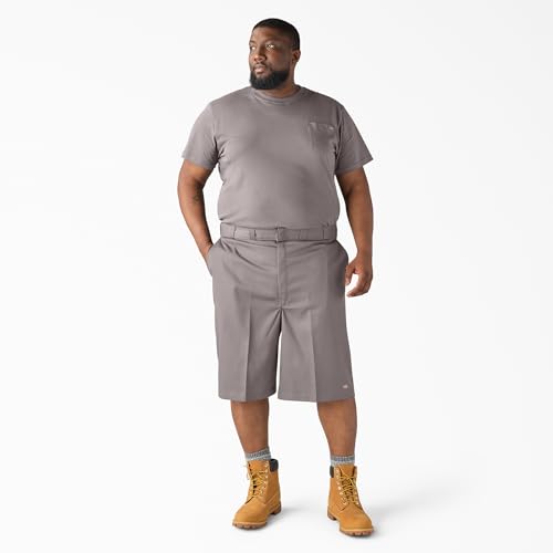 Dickies Loose Fit Flat Front Work Shorts, 13", Silver, 42 by Dickies - Used condition - Image 5