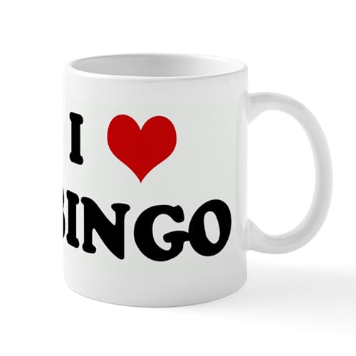 I Love BINGO 11 oz Ceramic Coffee Mug