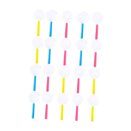 VALICLUD 30pcs Handheld Magnifying for Portable Magnifiers Random Colors for Insect Observation Reading and Exploration Activities Random Color