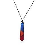 KUIYAI Epoxy Resin Wood Necklace Magic Pendant Handmade Jewelry Best Gift for Mom (Red)