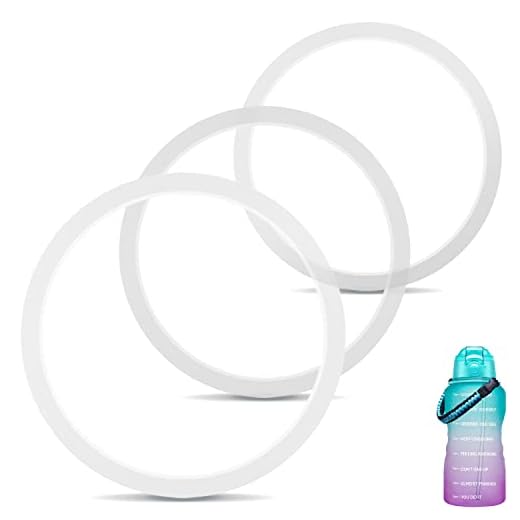 [3 Pack] Impresa 128 oz Bottle Gasket For Giotto Water Bottle 1 Gallon - Tight Seal to Extend Your Water Bottle's Life - Water Bottle Gasket Replacement Made with Food Grade Silicone