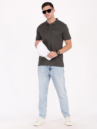 Image of Macroman M-Series Men's Solid Regular Fit T-Shirt